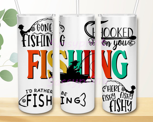 Fishing Design Tumbler, Fishing Quote 20oz Skinny Tumbler, Fish Tumbler Png, Fishing Sublimation Design, Digital Download Sublimation sassyprint 