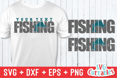 Fishing Distressed Svg Cuttables 