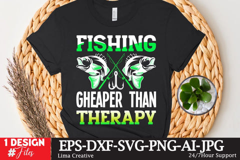 Fishing Gheaper Than Therapy SVG Cute File, Fishing retro T-shirt Design, Fishing Sublimation PNG, Fishing Retro Vintage T-shirt Design, Fishing Clip Art,Fishing SVG Bundle SVG Insomnia Std 