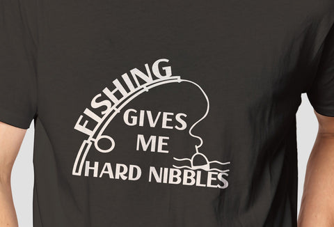 Fishing Gives Me Hard Nibbles Adult SVG Design | So Fontsy SVG Crafting After Dark 