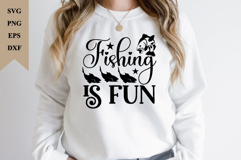 fishing is fun SVG SVG buydesign 