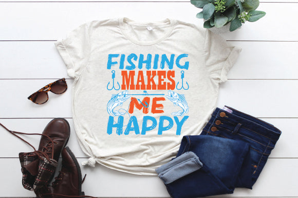 Fishing makes me happy SVG thesvgfactory 
