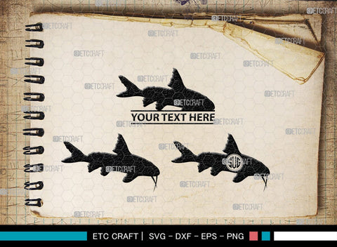 Fishing Monogram, Fishing Silhouette, Fishing SVG, Fish Svg, Tuna Svg, Shark Svg, SB00265 SVG ETC Craft 