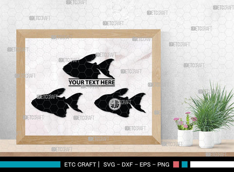 Fishing Monogram, Fishing Silhouette, Fishing SVG, Fish Svg, Tuna Svg, Shark Svg, SB00265 SVG ETC Craft 