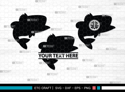 Fishing Monogram, Fishing Silhouette, Fishing SVG, Fish Svg, Tuna Svg, Shark Svg, SB00265 SVG ETC Craft 