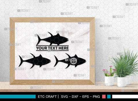 Fishing Monogram, Fishing Silhouette, Fishing SVG, Fish Svg, Tuna Svg, Shark Svg, SB00265 SVG ETC Craft 