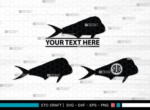 Fishing Monogram, Fishing Silhouette, Fishing SVG, Fish Svg, Tuna Svg, Shark Svg, SB00265 SVG ETC Craft 