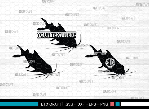 Fishing Monogram, Fishing Silhouette, Fishing SVG, Fish Svg, Tuna Svg, Shark Svg, SB00265 SVG ETC Craft 