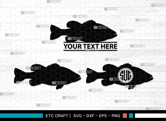 Fishing Monogram, Fishing Silhouette, Fishing SVG, Fish Svg, Tuna Svg, Shark Svg, SB00265 SVG ETC Craft 