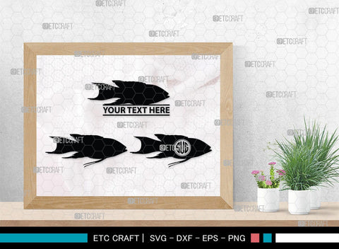 Fishing Monogram, Fishing Silhouette, Fishing SVG, Fish Svg, Tuna Svg, Shark Svg, SB00265 SVG ETC Craft 