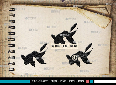 Fishing Monogram, Fishing Silhouette, Fishing SVG, Fish Svg, Tuna Svg, Shark Svg, SB00265 SVG ETC Craft 