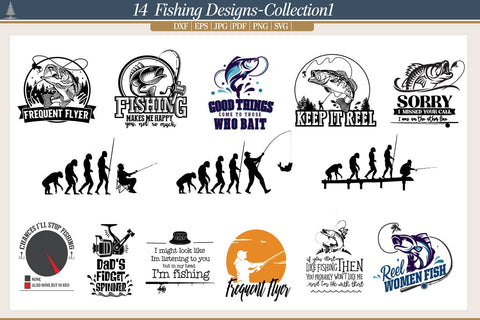 Fishing Quote Bundle SVG AfterTenDesign 