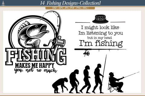 Fishing Quote Bundle SVG AfterTenDesign 