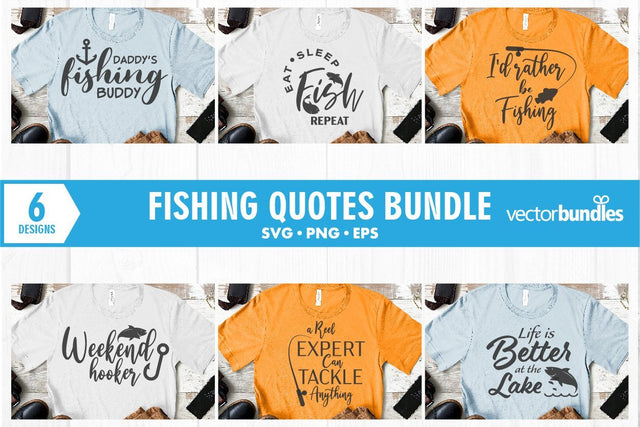 Fishing quote bundle svg SVG vectorbundles 