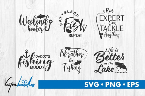 Fishing quote bundle svg SVG vectorbundles 