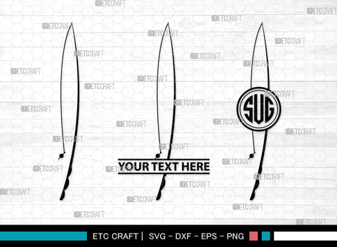 Fishing Rod Monogram, Fishing Rod Silhouette, Fishing Rod SVG, Fishing Svg, Fishing Pole Svg, Spinning Rods Svg, Fishing Hook Svg, SB00474 SVG ETC Craft 