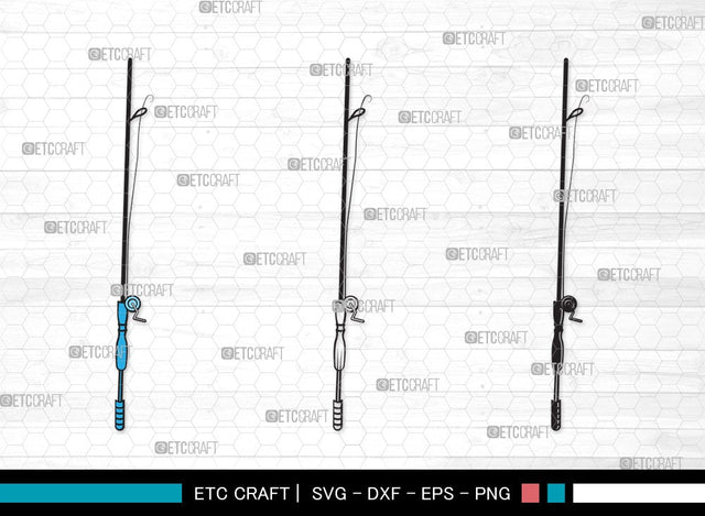 Fishing Rod SVG | Fishing Rod Svg | Fishing Pole Svg | Fishing Hook Svg | Fishing Rod Clipart SVG ETC Craft 