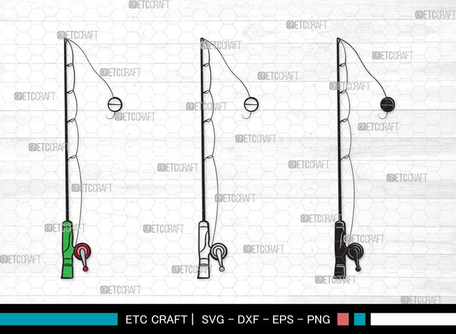 Fishing Rod SVG | Fishing Rod Svg | Fishing Pole Svg | Fishing Hook Svg | Fishing Rod Clipart SVG ETC Craft 