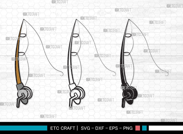 Fishing Rod SVG | Fishing Rod Svg | Fishing Pole Svg | Fishing Hook Svg | Fishing Rod Clipart SVG ETC Craft 