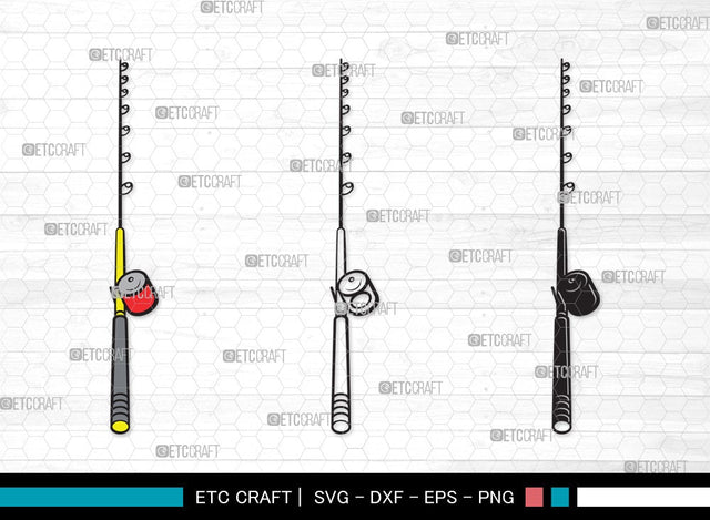 Fishing Rod SVG | Fishing Rod Svg | Fishing Pole Svg | Fishing Hook Svg | Fishing Rod Clipart SVG ETC Craft 