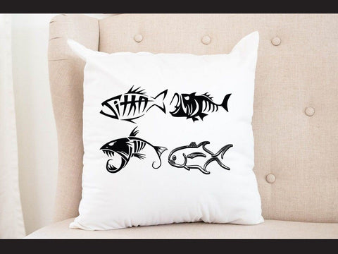 Fishing Skelton Body SVG Johan Ru designs 