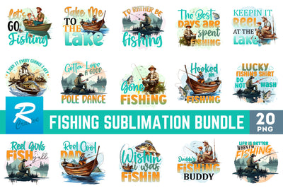 Fishing Sublimation Bundle Sublimation Regulrcrative 