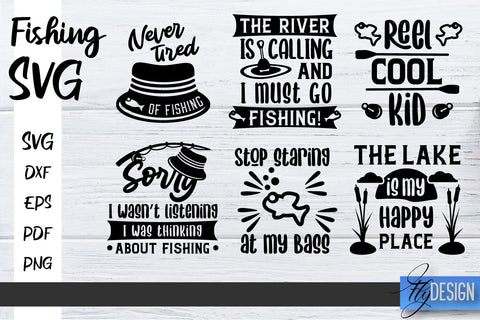 Fishing SVG Bundle| Father’s Day Quotes SVG | Funny Quotes SVG vol.2 SVG Fly Design 