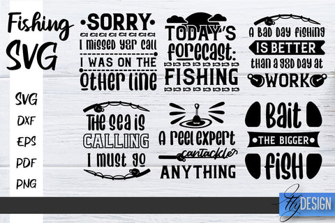 Fishing SVG Bundle| Father’s Day Quotes SVG | Funny Quotes SVG vol.2 SVG Fly Design 