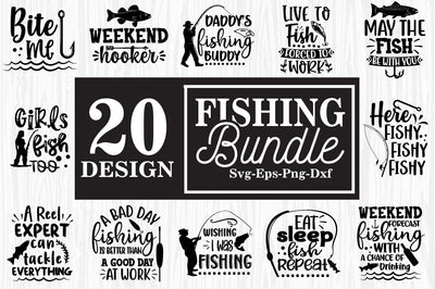 Fishing SVG Bundle, fish svg, bass svg, fish hook svg, lake SVG Svgcraft 