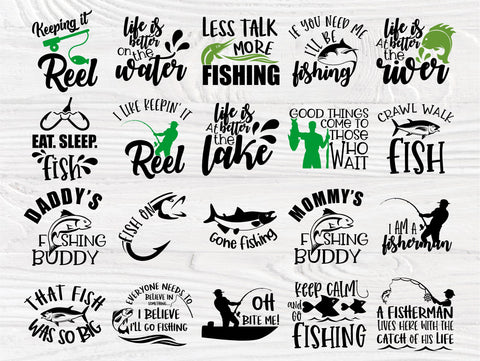 Fishing SVG Bundle, Fisherman Shirt, Bass Cut file SVG TonisArtStudio 