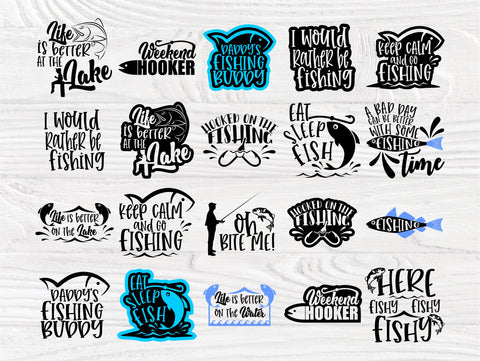 Fishing SVG Bundle, Fisherman Svg, Svg Cut files SVG TonisArtStudio 