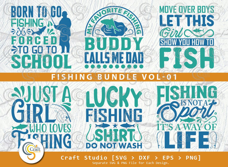 Fishing SVG Bundle, Fishing Rod Svg, Happy Fishing Svg, Fishing Hook Svg, Fishing Quotes, Fishing Cutting File SVG ETC Craft 