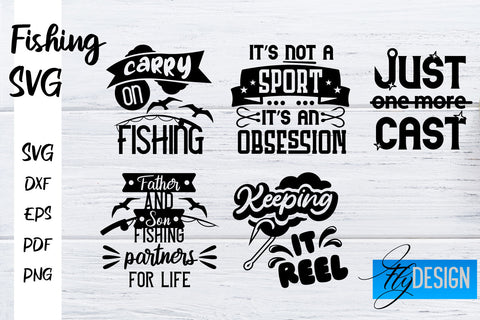 Fishing SVG Bundle | Fishman SVG | Funny Quotes SVG Bundle SVG Fly Design 