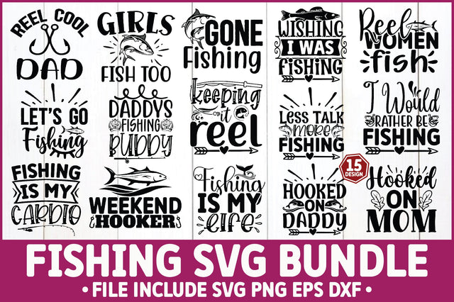 Fishing SVG Bundle SVG Ariyan 