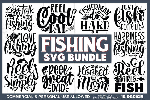 Fishing SVG Bundle SVG Ariyan 