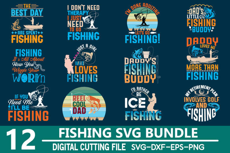 Fishing Svg Bundle SVG buydesign 