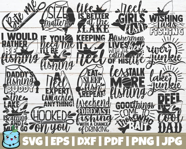 Fishing SVG Bundle SVG MintyMarshmallows 