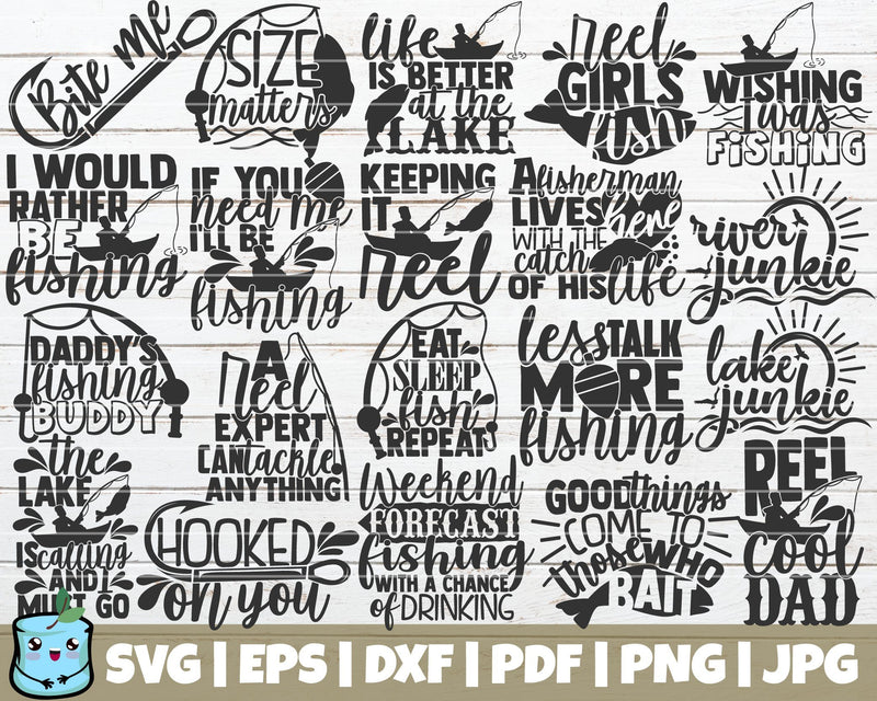 Fishing SVG Bundle SVG MintyMarshmallows 