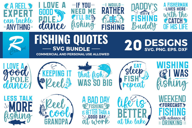 Fishing SVG Bundle SVG Regulrcrative 