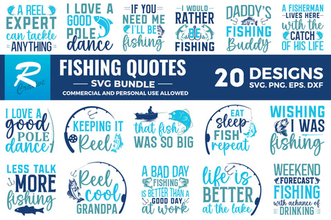 Fishing SVG Bundle SVG Regulrcrative 