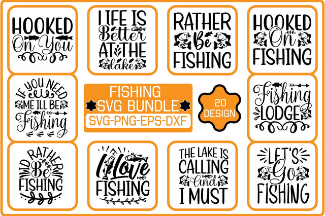 Fishing SVG Bundle SVG Shahin alam 