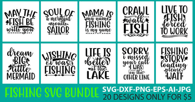 Fishing Svg Bundle SVG Syaman 