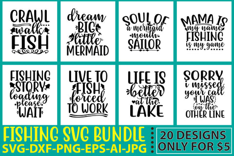 Fishing Svg Bundle SVG Syaman 