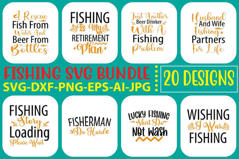 Fishing SVG Bundle SVG Syaman 