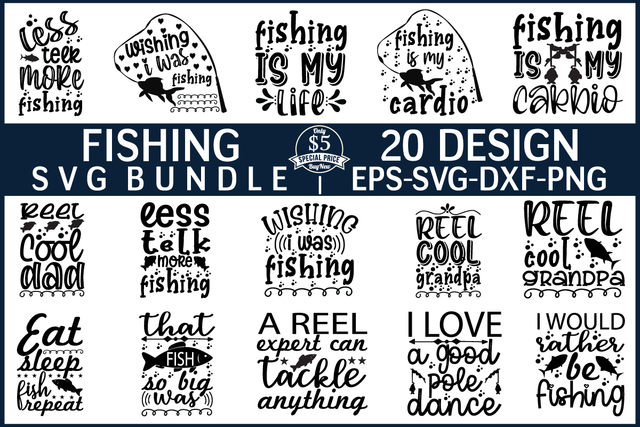 fishing svg bundle vol 3 SVG buydesign 
