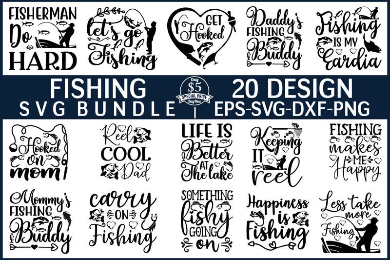 fishing svg bundle vol 6 SVG buydesign 