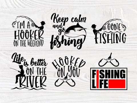 Fishing SVG Cut Files, Fish Svg Bundle, Funny Svg SVG TonisArtStudio 