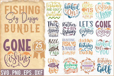 Fishing SVG Design Bundle SVG Creativeart88 