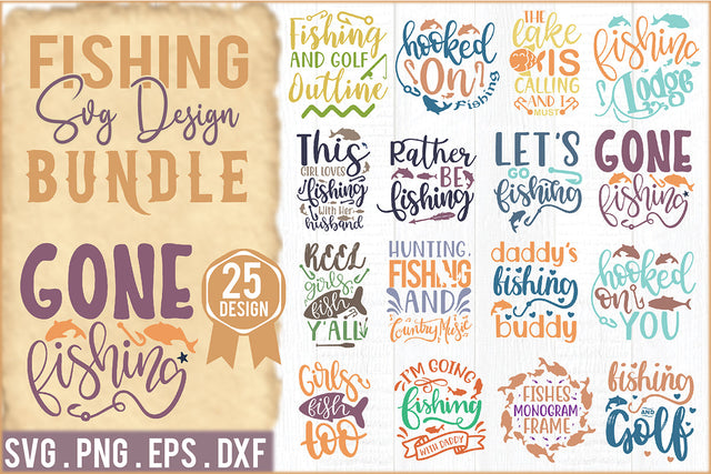 Fishing SVG Design Bundle SVG Creativeart88 