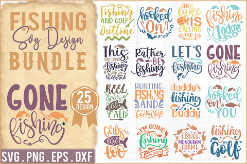 Fishing SVG Design Bundle SVG Creativeart88 